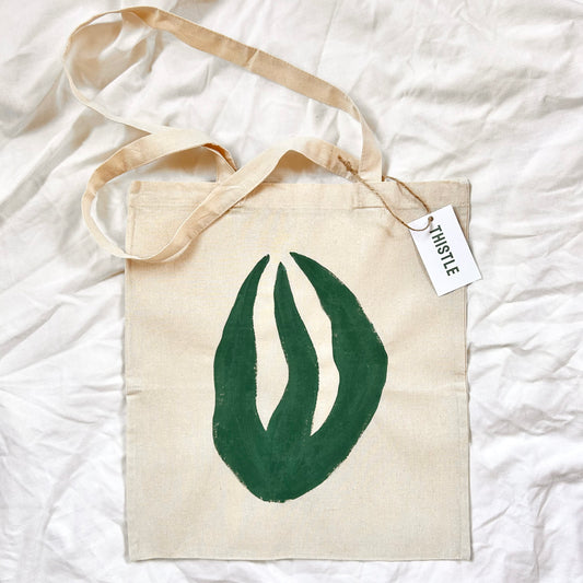 Canvas Tote Bag, Hand Painted