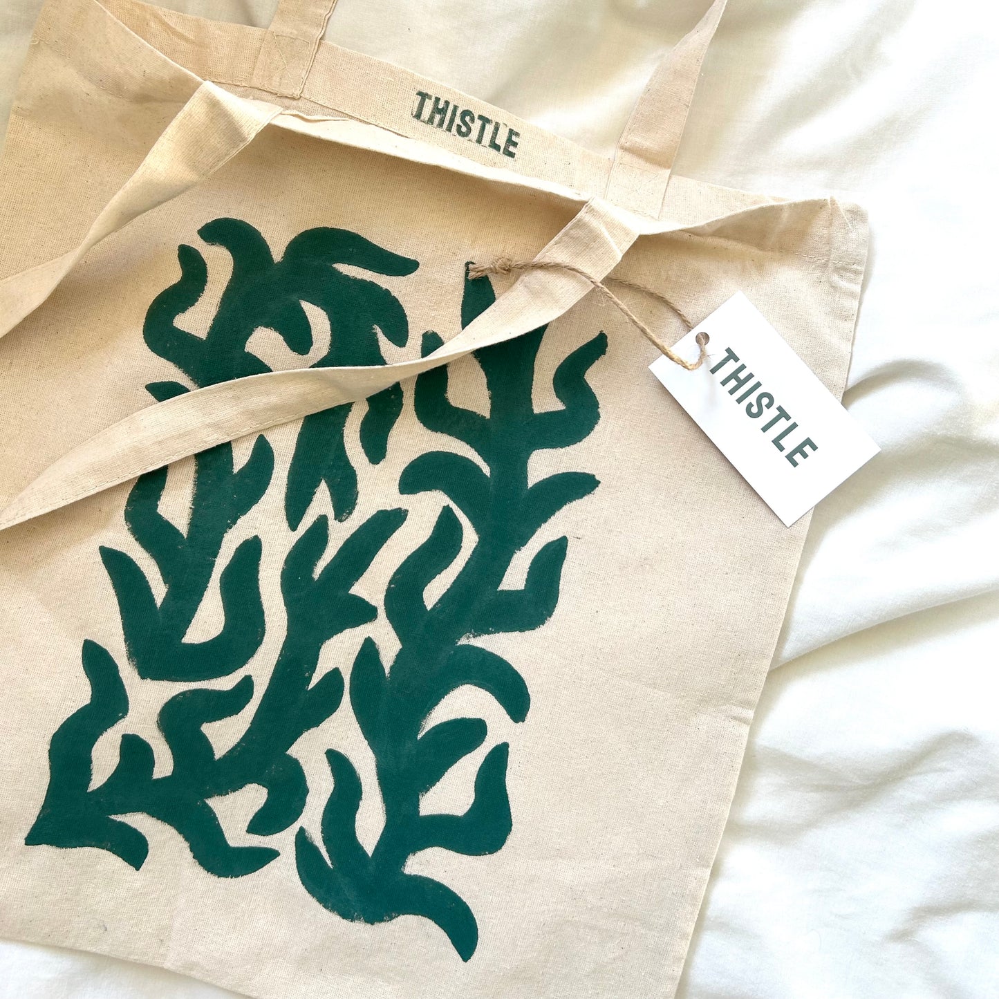 Canvas Tote Bag, Hand Painted